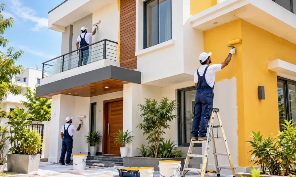 Modern House Painting Exterior Work